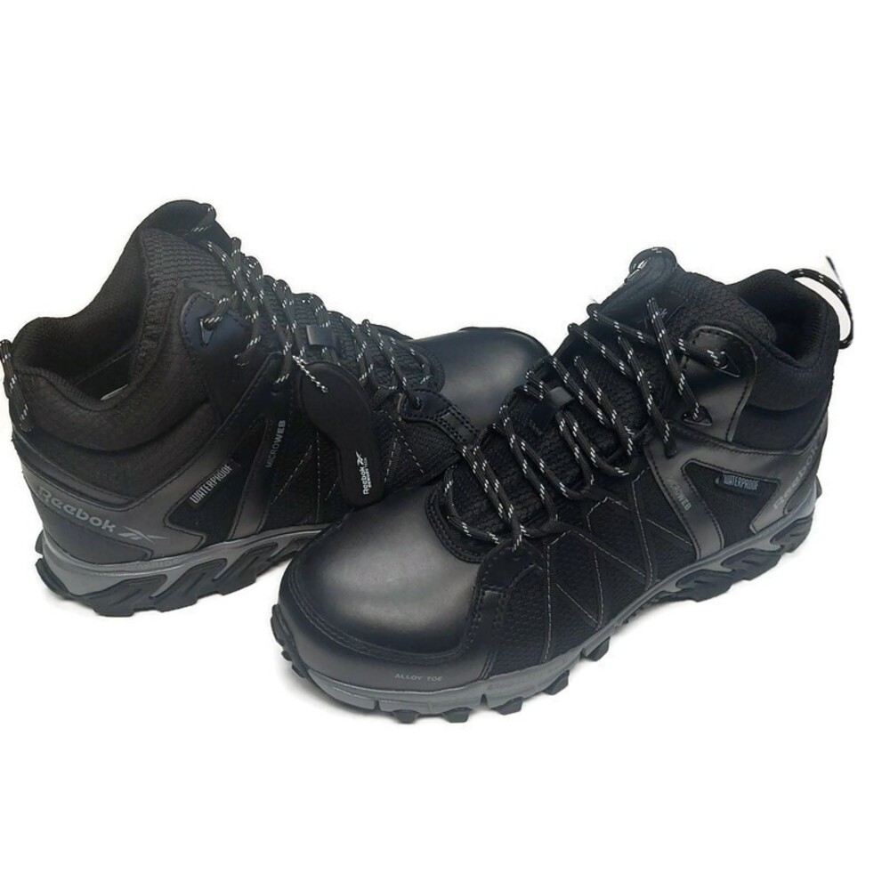 Reebok Work Mens Size 9 Trailgrip Work Waterproof Athletic Mid Cut Shoes Boots - Picture 10 of 12